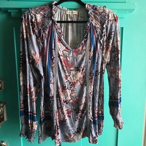 Vintage America Multicolor Floral Top
